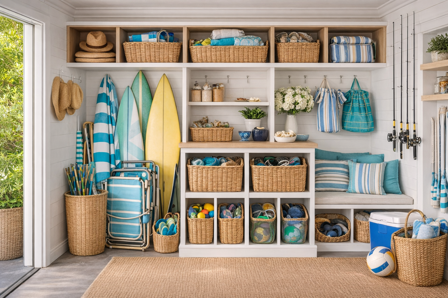 hyper-organized-beach-storage-mudroom-coastal-home-organization-wilmington-nc