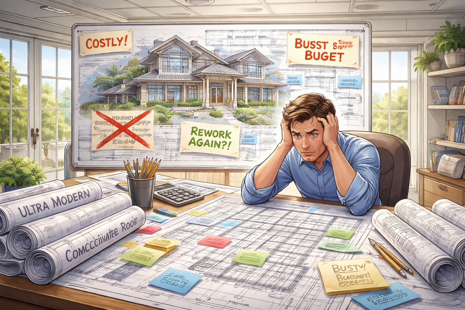 design-build communication with plans drawer